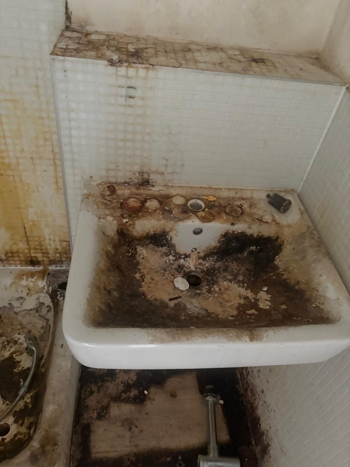 Schimmel am Waschbecken