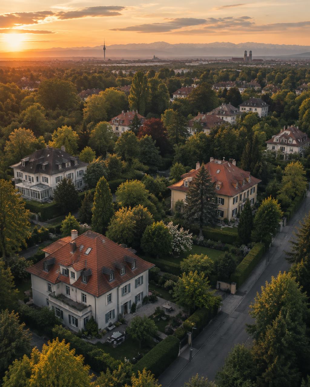 Luftaufnahme von Gebäuden